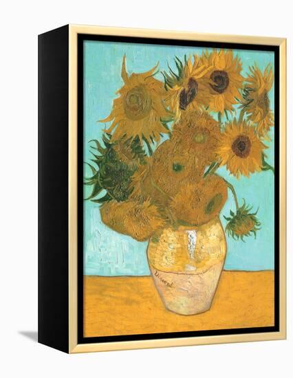 Sunflowers, 1889-Vincent van Gogh-Framed Premier Image Canvas