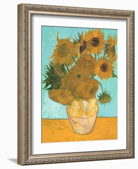 Sunflowers, 1889-Vincent van Gogh-Framed Giclee Print