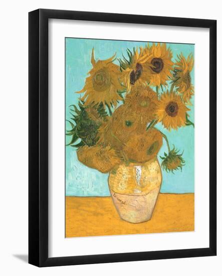 Sunflowers, 1889-Vincent van Gogh-Framed Giclee Print