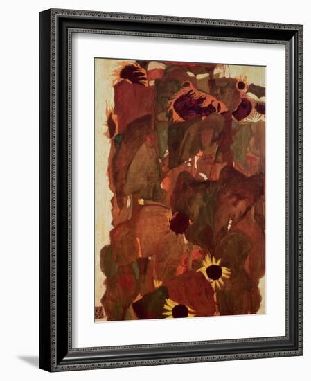 Sunflowers, 1911-Egon Schiele-Framed Giclee Print