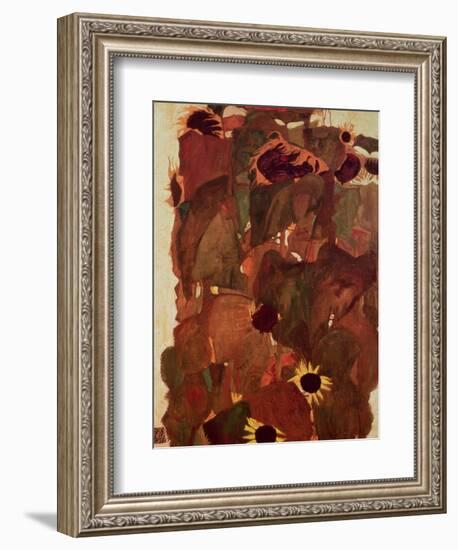 Sunflowers, 1911-Egon Schiele-Framed Giclee Print