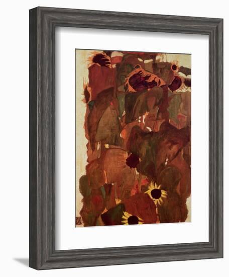 Sunflowers, 1911-Egon Schiele-Framed Giclee Print