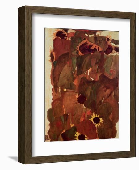 Sunflowers, 1911-Egon Schiele-Framed Giclee Print