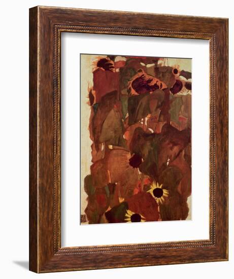 Sunflowers, 1911-Egon Schiele-Framed Giclee Print