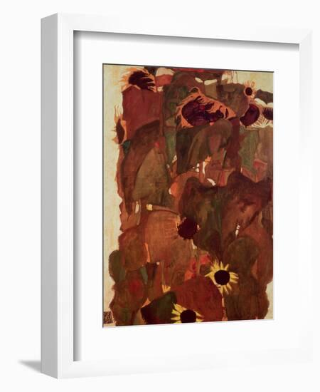 Sunflowers, 1911-Egon Schiele-Framed Giclee Print