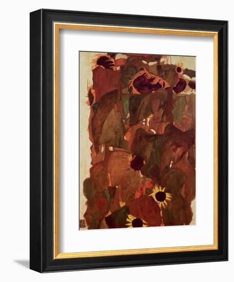 Sunflowers, 1911-Egon Schiele-Framed Giclee Print