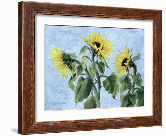 Sunflowers, 1996-Cristiana Angelini-Framed Giclee Print