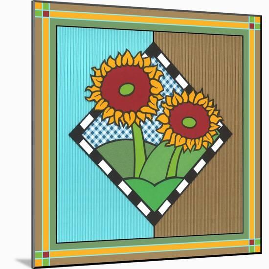 Sunflowers 1-Denny Driver-Mounted Giclee Print