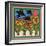 Sunflowers 3 with Kernel and Friends-Denny Driver-Framed Giclee Print