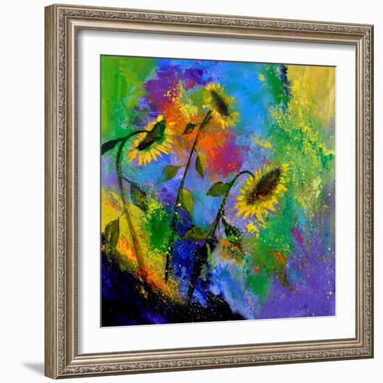 Sunflowers 7741-Pol Ledent-Framed Art Print