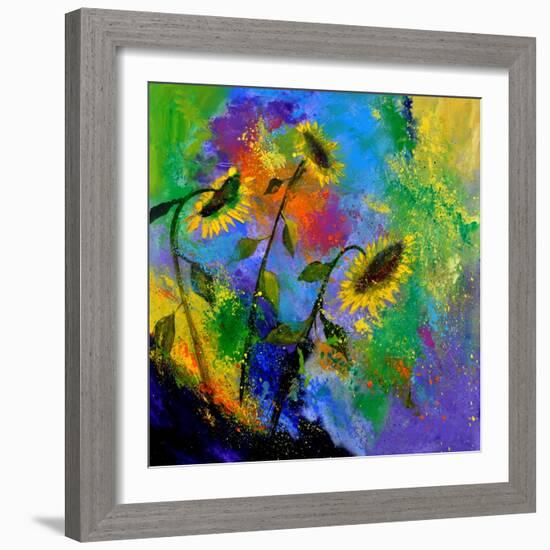 Sunflowers 7741-Pol Ledent-Framed Art Print