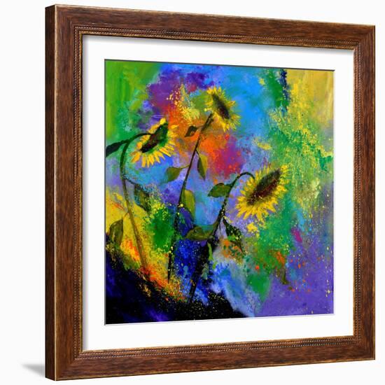 Sunflowers 7741-Pol Ledent-Framed Art Print