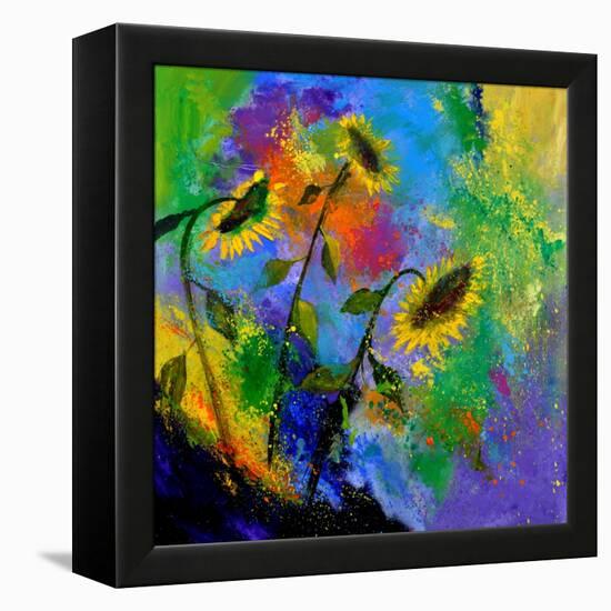 Sunflowers 7741-Pol Ledent-Framed Stretched Canvas