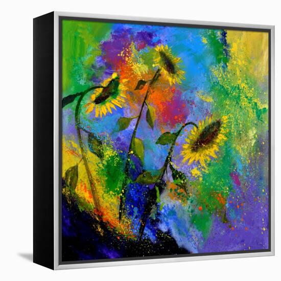 Sunflowers 7741-Pol Ledent-Framed Stretched Canvas