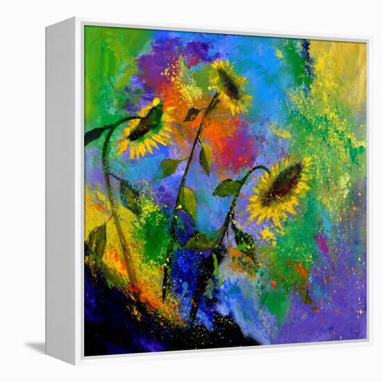 Sunflowers 7741-Pol Ledent-Framed Stretched Canvas