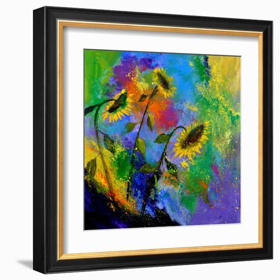 Sunflowers 7741-Pol Ledent-Framed Art Print