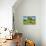 Sunflowers and Garden-Robert Goldwitz-Premium Giclee Print displayed on a wall