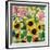 Sunflowers and Pink Lilies-Kim Parker-Framed Giclee Print