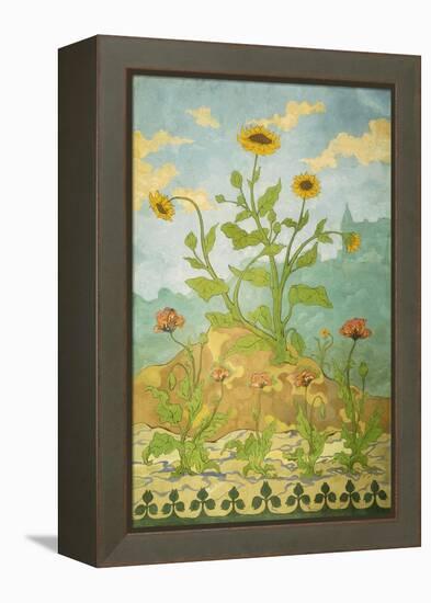 Sunflowers and Poppies; Soucis Et Pavots, 1899-Paul Ranson-Framed Premier Image Canvas