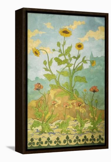 Sunflowers and Poppies; Soucis Et Pavots, 1899-Paul Ranson-Framed Premier Image Canvas