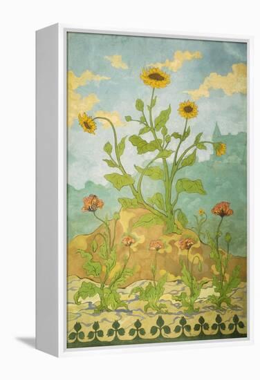 Sunflowers and Poppies; Soucis Et Pavots, 1899-Paul Ranson-Framed Premier Image Canvas