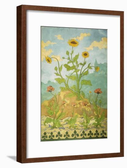 Sunflowers and Poppies; Soucis Et Pavots, 1899-Paul Ranson-Framed Giclee Print