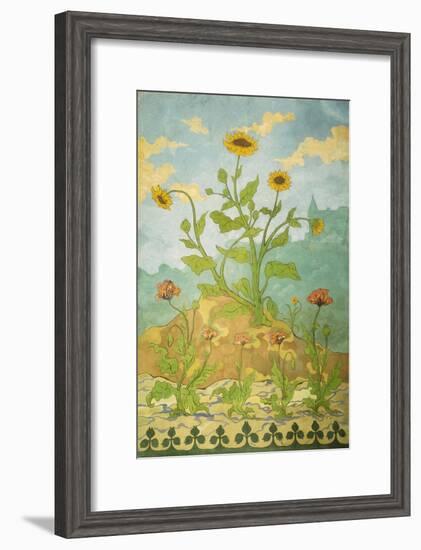 Sunflowers and Poppies; Soucis Et Pavots, 1899-Paul Ranson-Framed Giclee Print