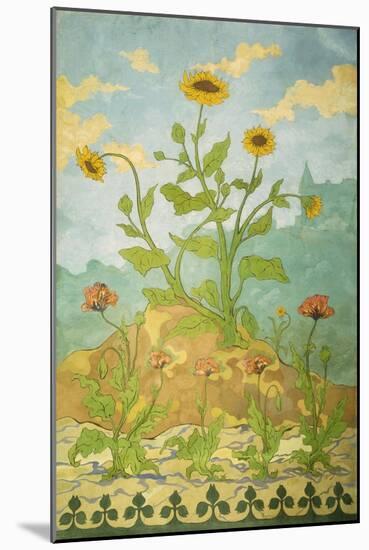 Sunflowers and Poppies; Soucis Et Pavots, 1899-Paul Ranson-Mounted Giclee Print