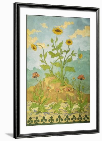 Sunflowers and Poppies; Soucis Et Pavots, 1899-Paul Ranson-Framed Giclee Print