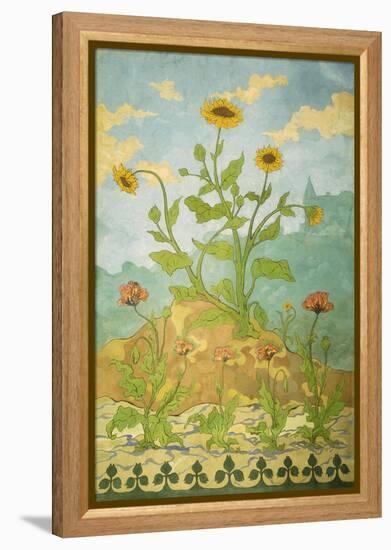 Sunflowers and Poppies-Paul Ranson-Framed Premier Image Canvas