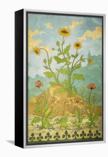 Sunflowers and Poppies-Paul Ranson-Framed Premier Image Canvas