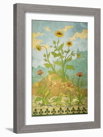 Sunflowers and Poppies-Paul Ranson-Framed Giclee Print