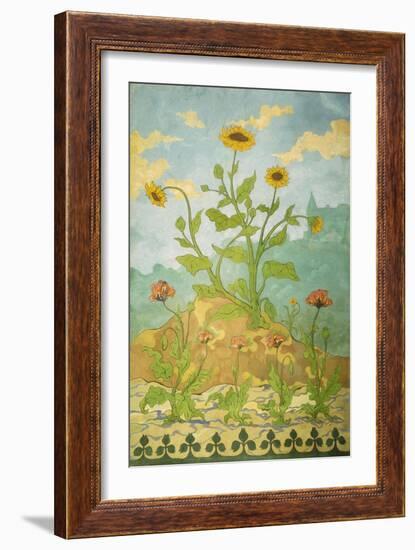 Sunflowers and Poppies-Paul Ranson-Framed Giclee Print