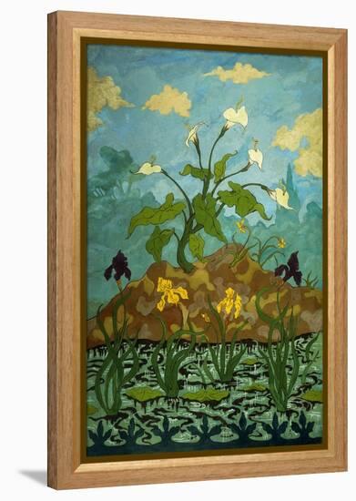 Sunflowers and Poppies-Paul Ranson-Framed Premier Image Canvas