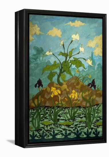 Sunflowers and Poppies-Paul Ranson-Framed Premier Image Canvas