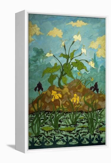Sunflowers and Poppies-Paul Ranson-Framed Premier Image Canvas