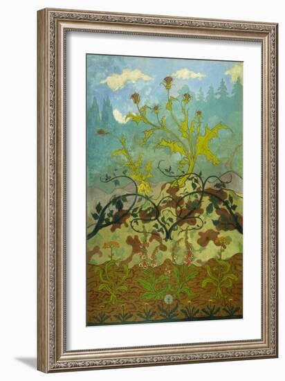 Sunflowers and Poppies-Paul Ranson-Framed Giclee Print