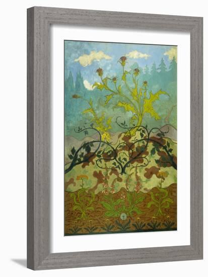 Sunflowers and Poppies-Paul Ranson-Framed Giclee Print