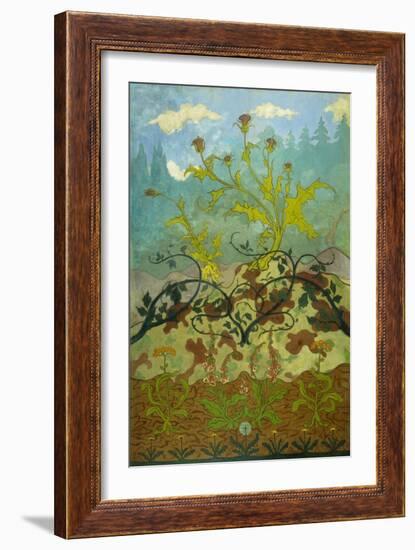 Sunflowers and Poppies-Paul Ranson-Framed Giclee Print