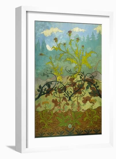 Sunflowers and Poppies-Paul Ranson-Framed Giclee Print