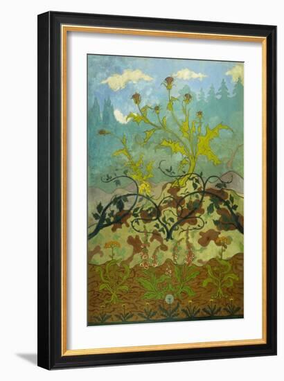 Sunflowers and Poppies-Paul Ranson-Framed Giclee Print