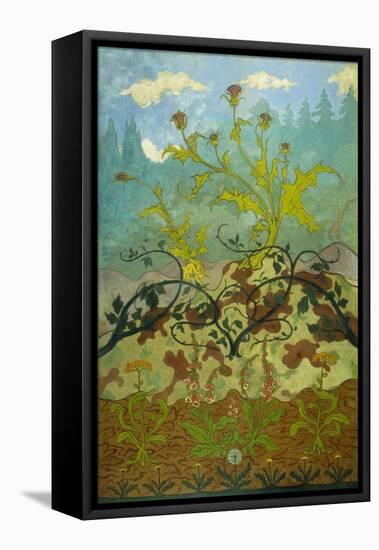 Sunflowers and Poppies-Paul Ranson-Framed Premier Image Canvas