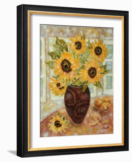 Sunflowers and Satsumas-Lorraine Platt-Framed Giclee Print