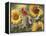 Sunflowers and Songbirds-William Vanderdasson-Framed Premier Image Canvas