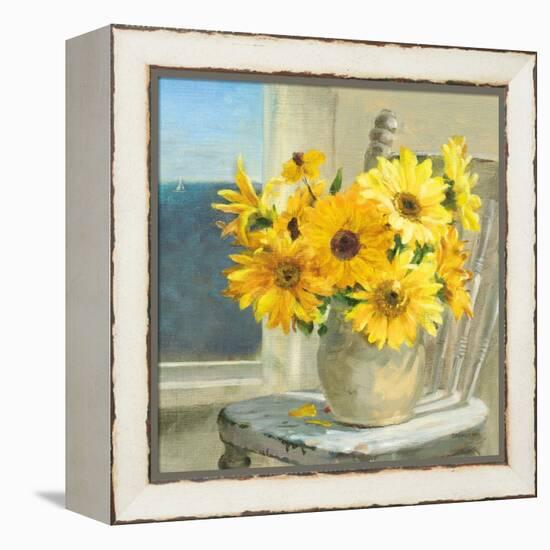 Sunflowers by the Sea Crop Light-Danhui Nai-Framed Stretched Canvas