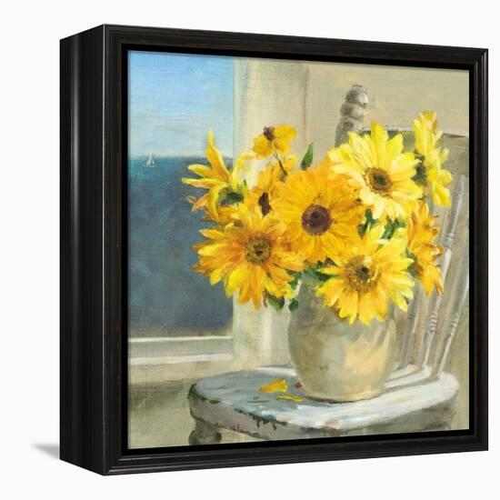 Sunflowers by the Sea Crop Light-Danhui Nai-Framed Stretched Canvas