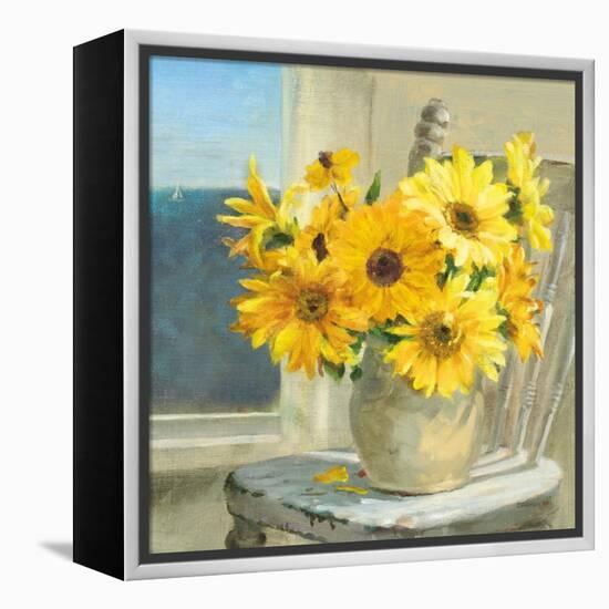 Sunflowers by the Sea Crop Light-Danhui Nai-Framed Stretched Canvas