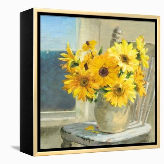 Sunflowers by the Sea Crop Light-Danhui Nai-Framed Stretched Canvas