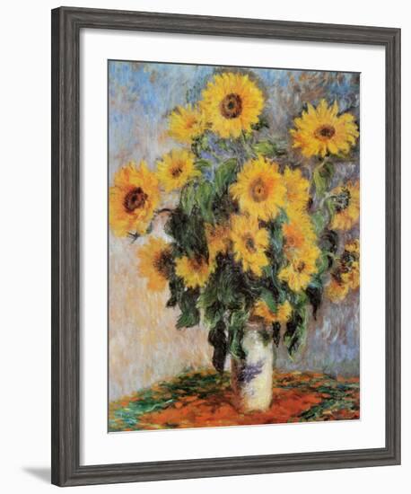 Sunflowers, c.1881-Claude Monet-Framed Art Print