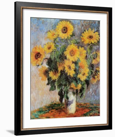 Sunflowers, c.1881-Claude Monet-Framed Art Print